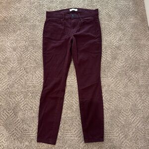 LOFT 26P Burgundy Skinny Jeggings Pants